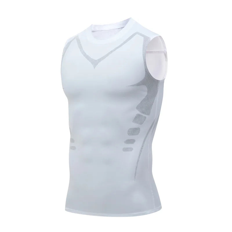 Mans Compression Tank Top Men Gym Shirt Sleeveless Quick Dry Sportswear Male Fitness Bodybuilding Vest Workout Muscle Top