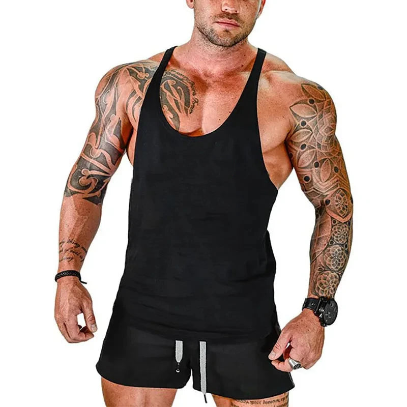 Gym Man Workout Bodybuilding Shirt Men Singlets Stringer Undershirt Vests Tank Top Vest Men's Brand Clothes Clothing Muscle Gyms